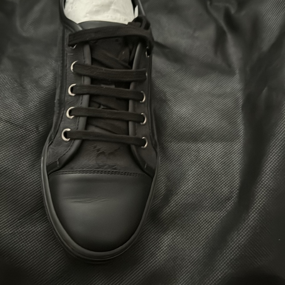 Gucci GG Black Canvas & Leather Sneaker. - Picture 9 of 17
